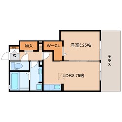 静岡駅 バス28分  大谷中下車：停歩4分 1階の物件間取画像